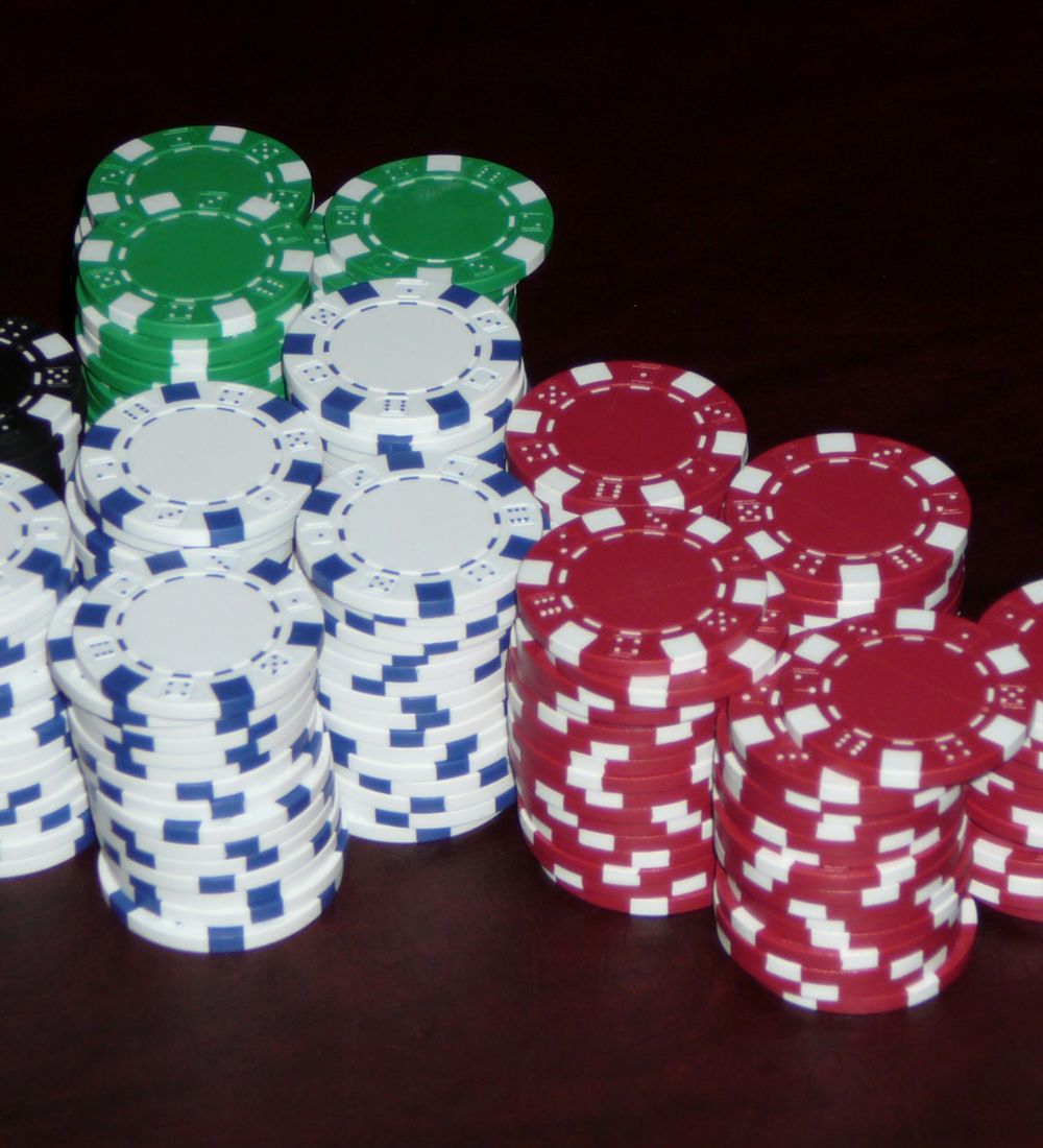 Casino chips stacks