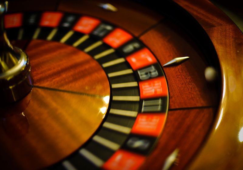 Roulette wheel close-up