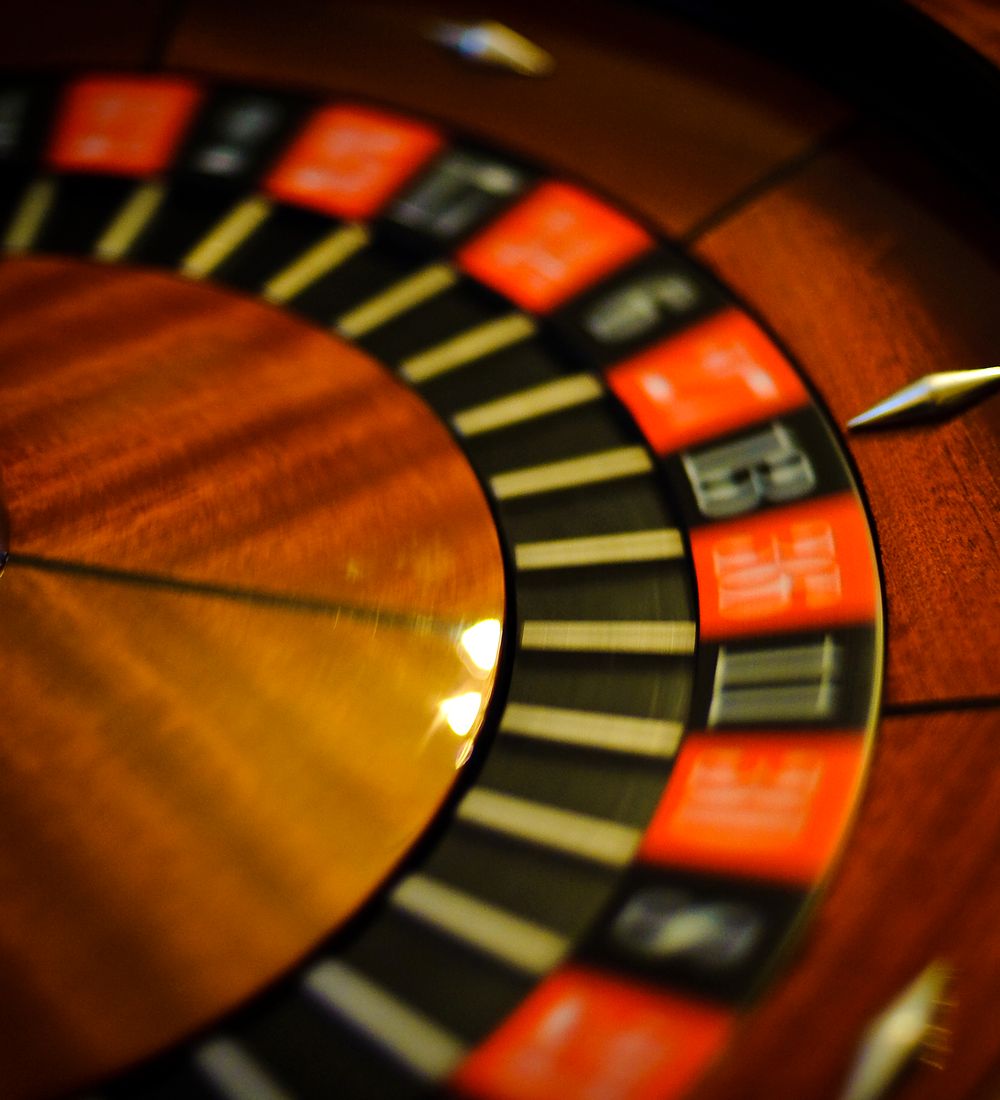 Roulette wheel close-up