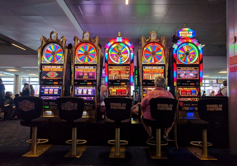 Slot machines row